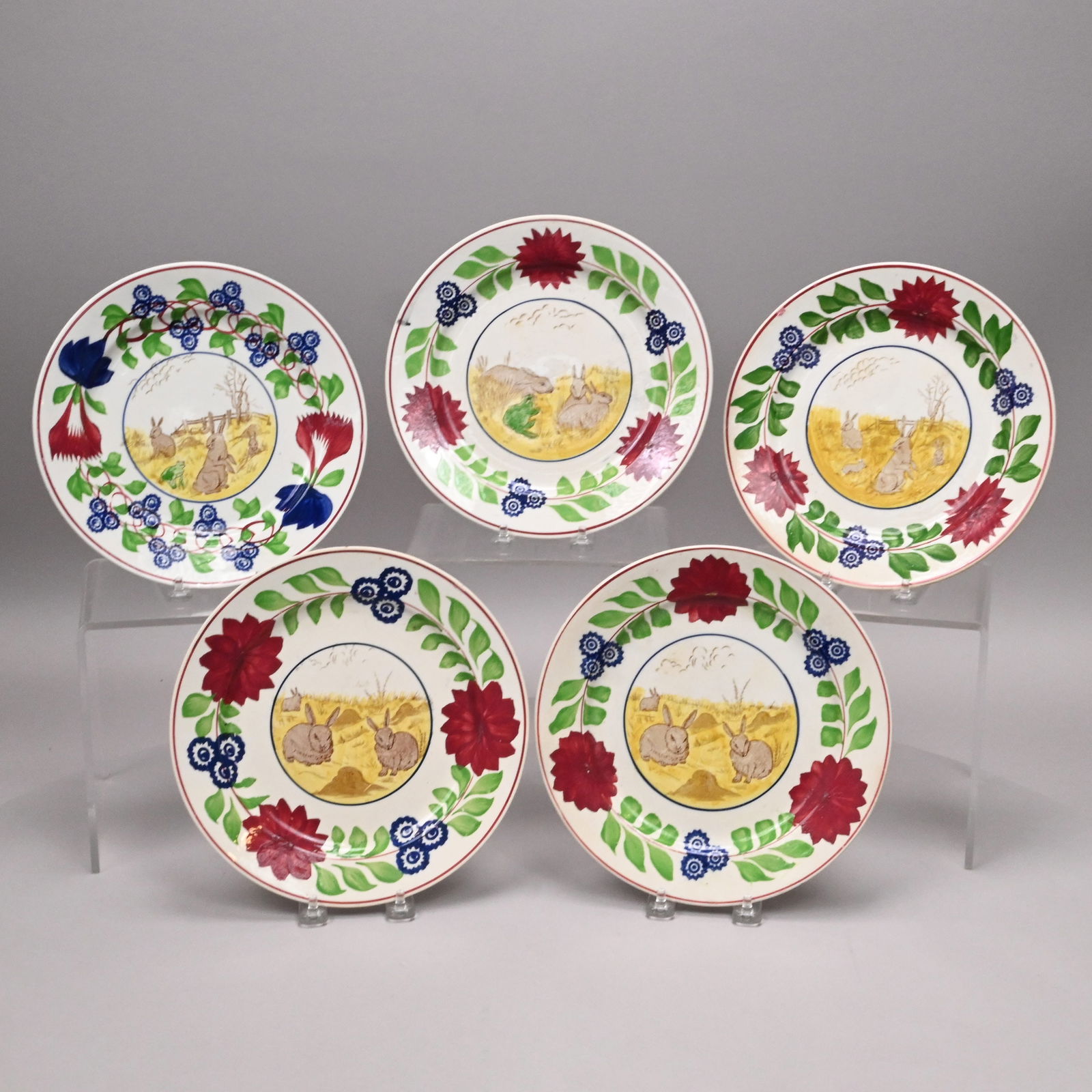 English Transfer-Printed & Stick Sponge Rabbitware (1 of 11)