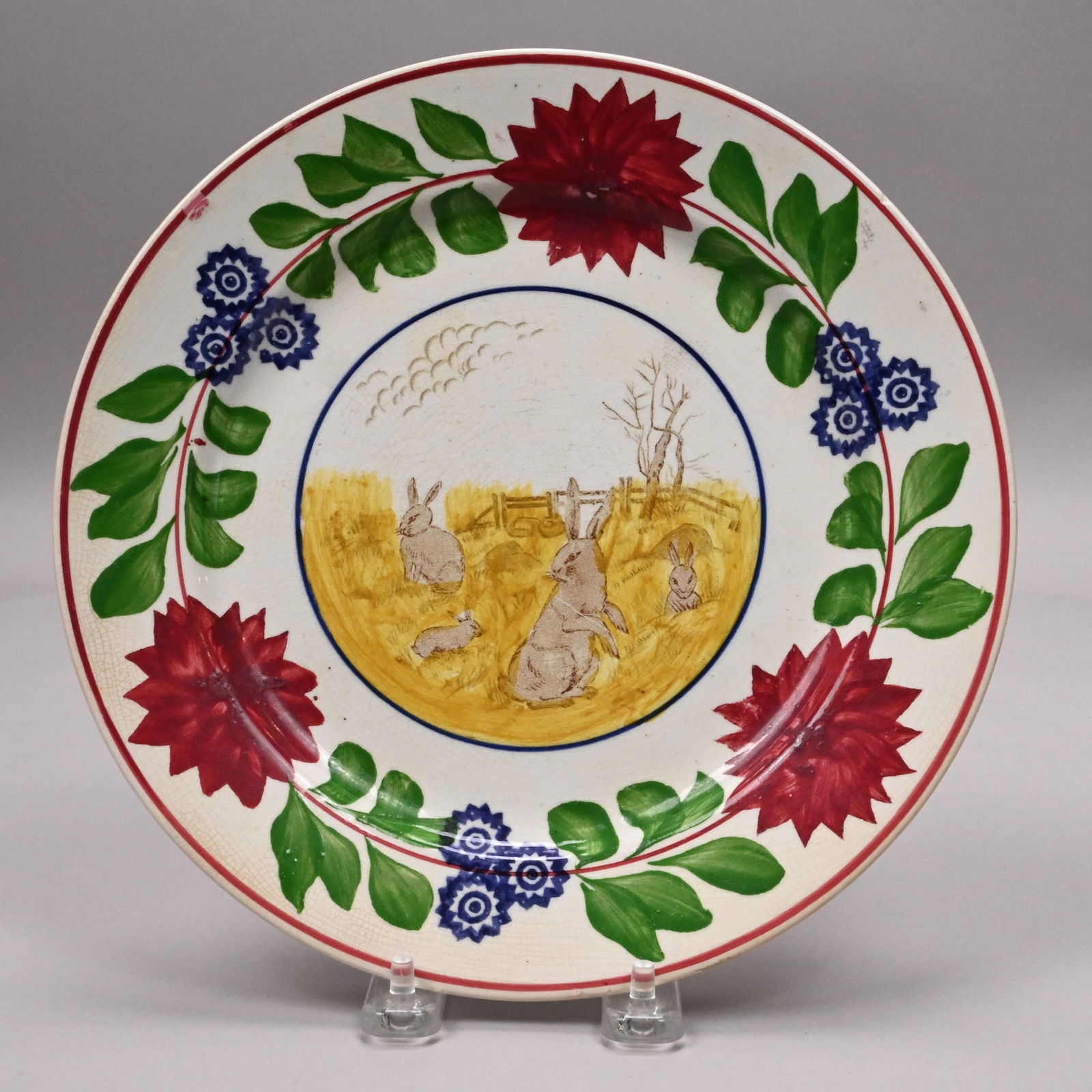 English Transfer-Printed & Stick Sponge Rabbitware - 4