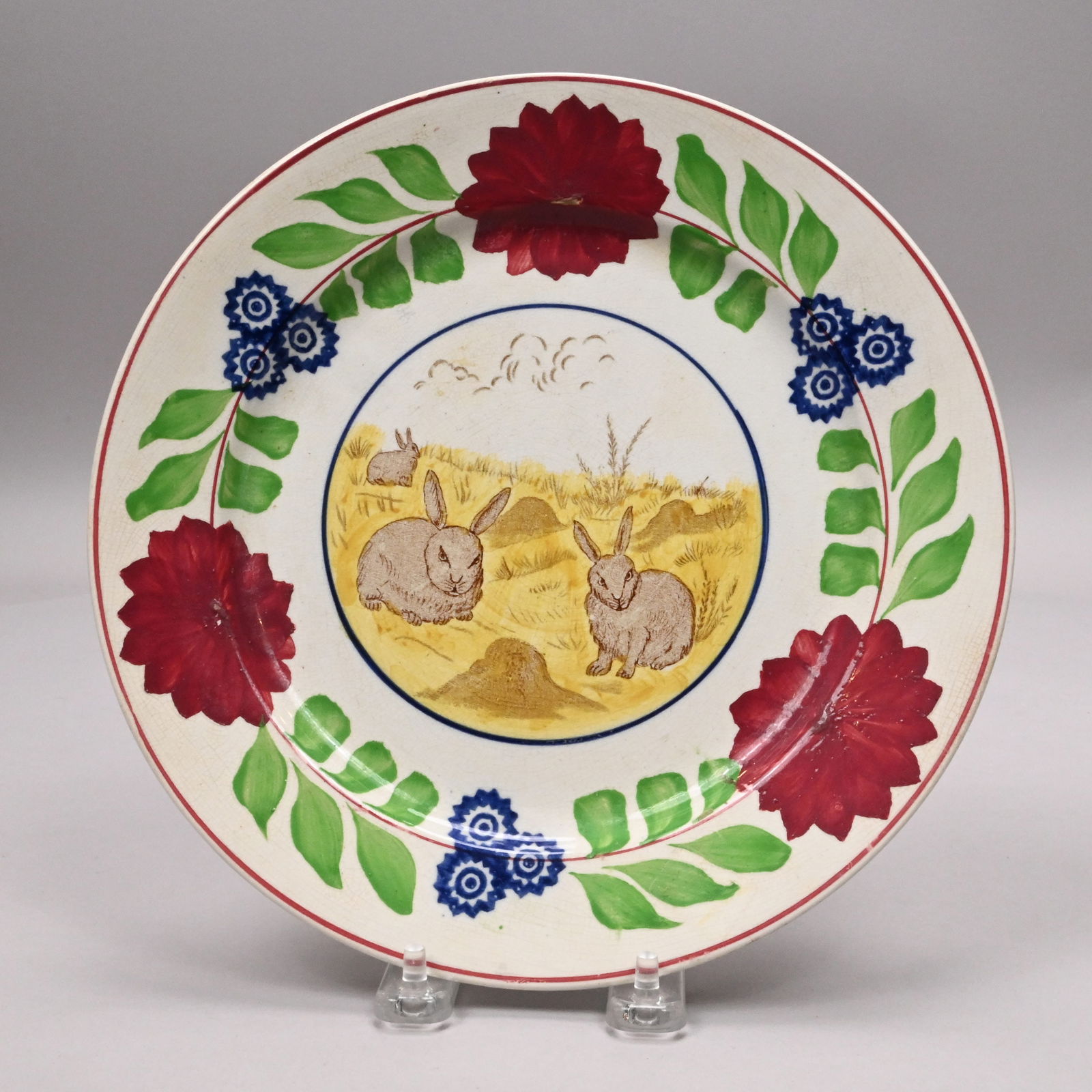 English Transfer-Printed & Stick Sponge Rabbitware - 8