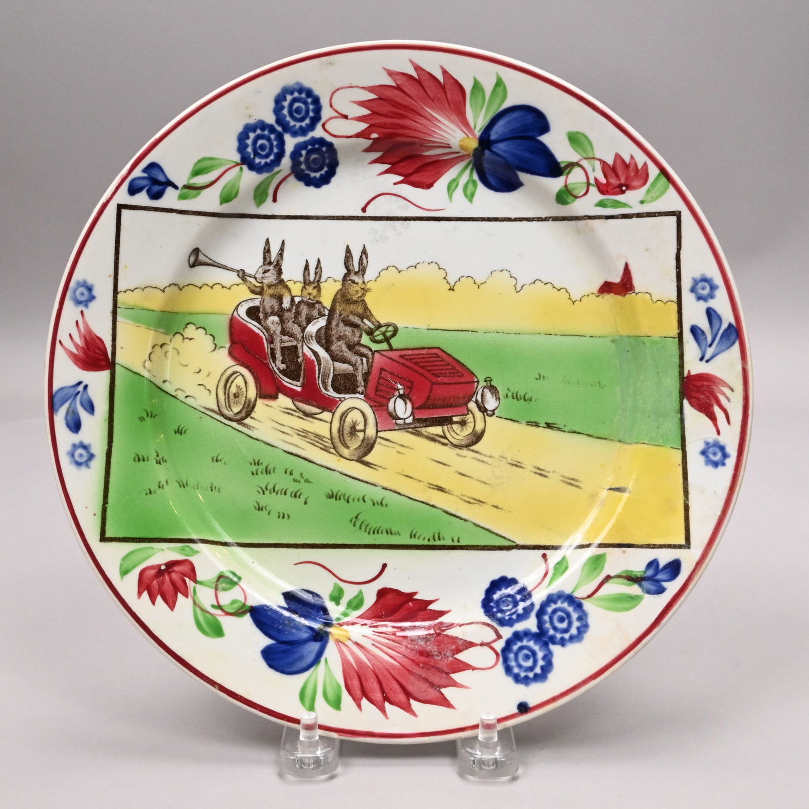 English Transfer-Printed & Stick Sponge Rabbitware - 2