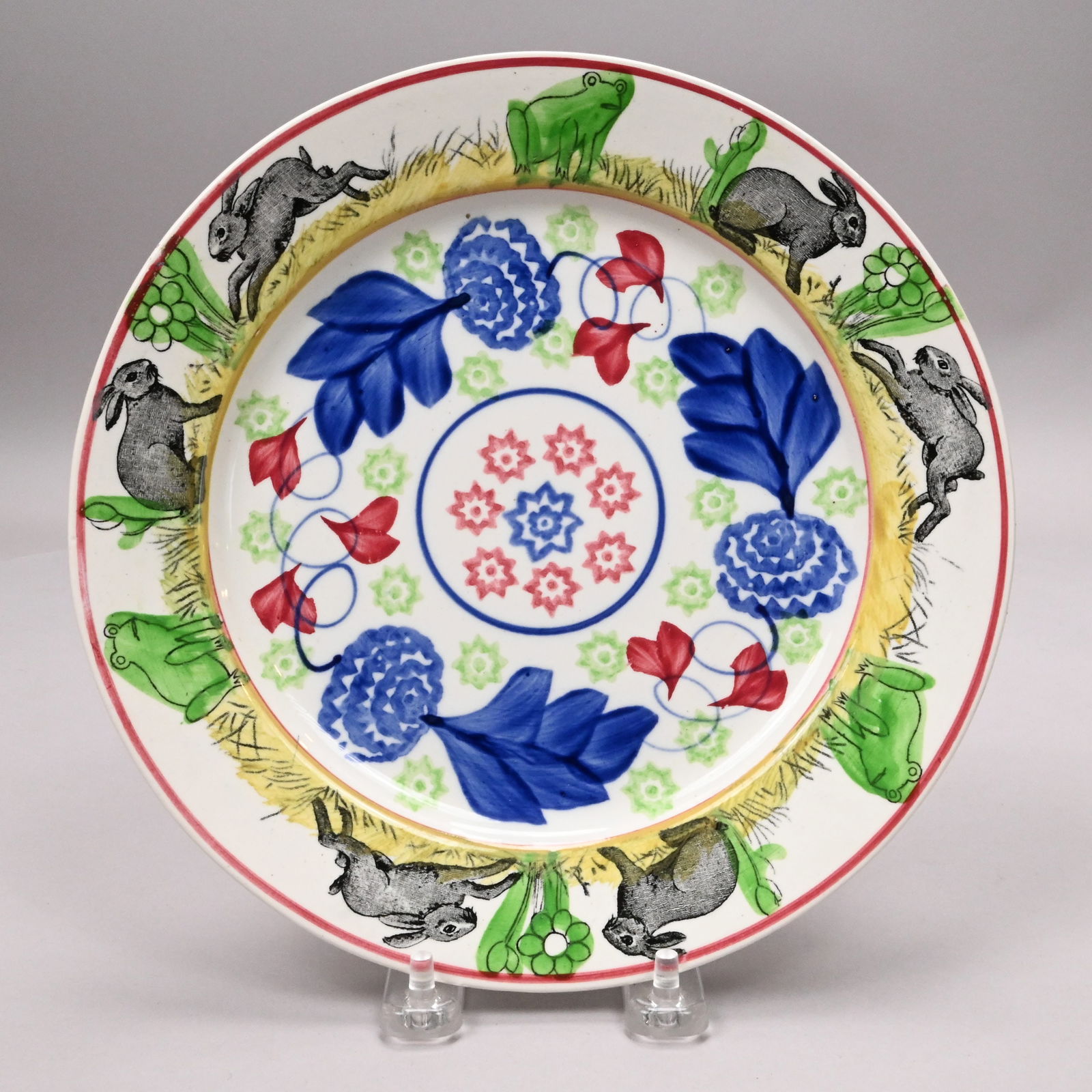 English Transfer-Printed & Stick Sponge Rabbitware - 6