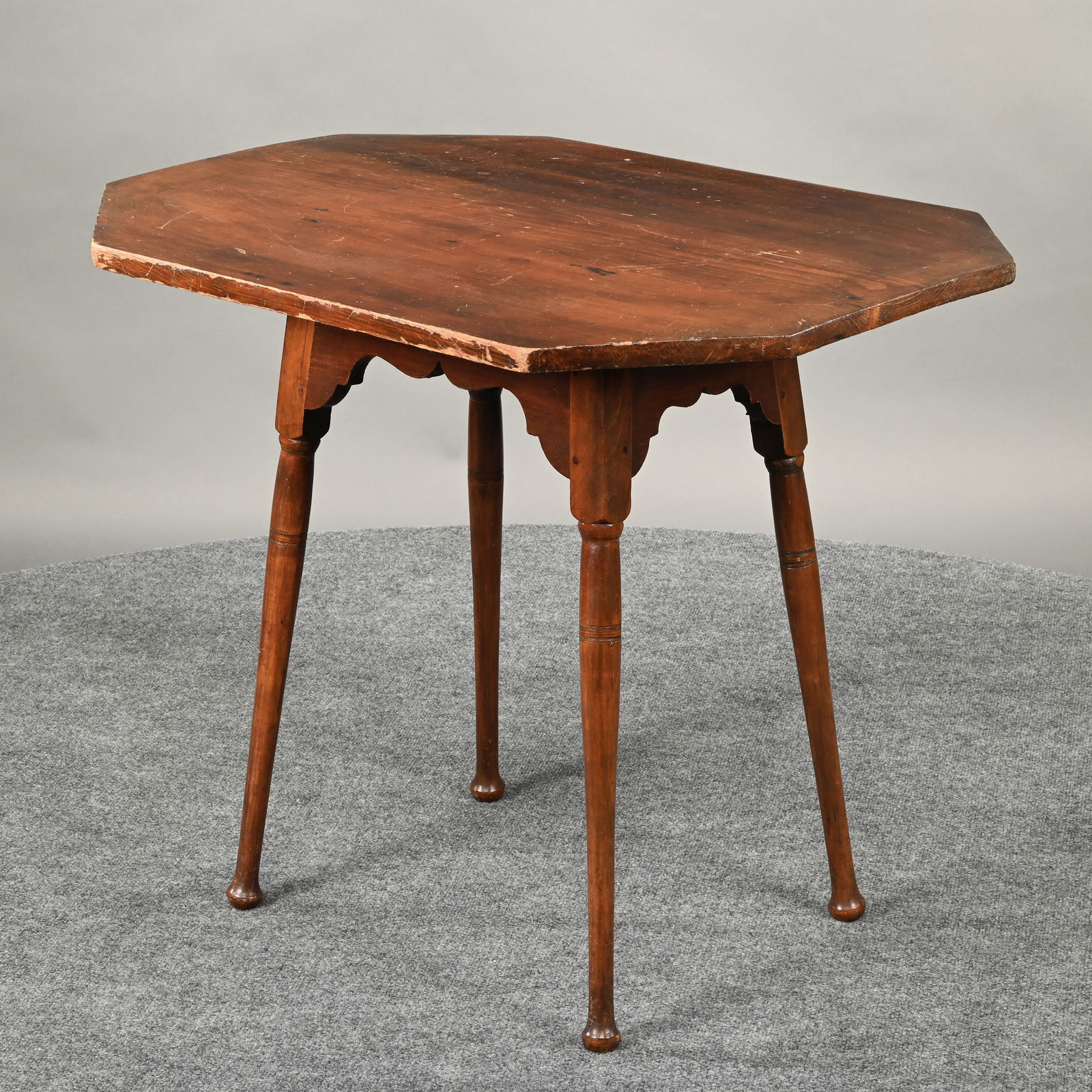 New England Pine and Maple Tap Table - 3