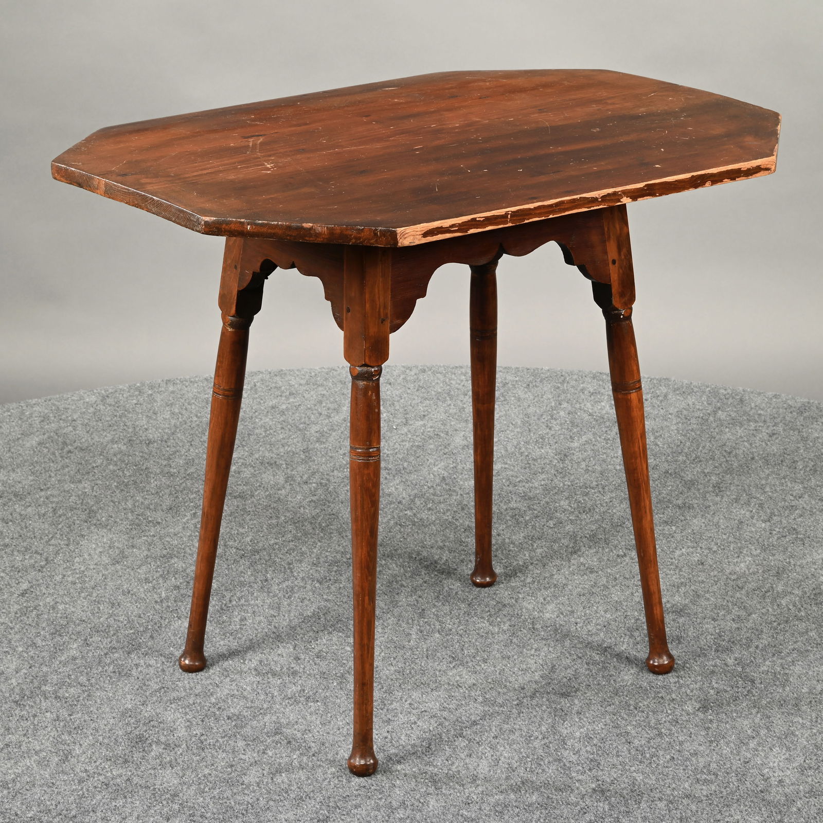 New England Pine and Maple Tap Table - 5