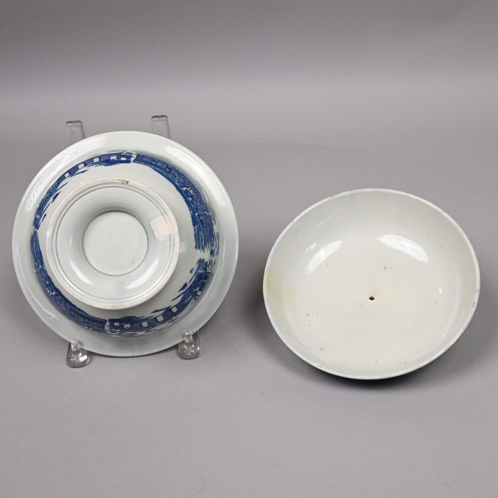 English Pearlware Chinoiserie Supper Set - 13