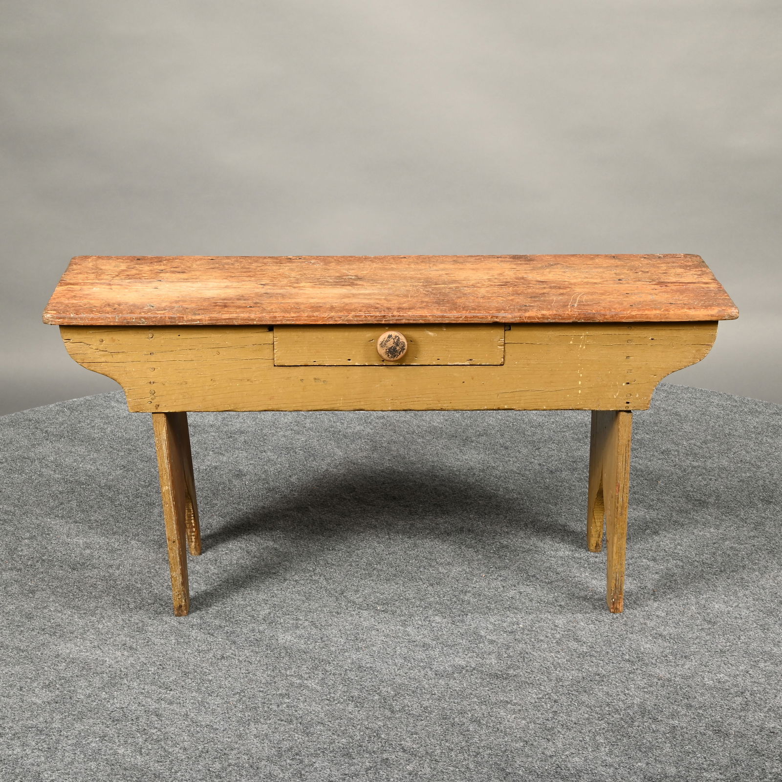 American Painted Pine Bucket Bench - 2