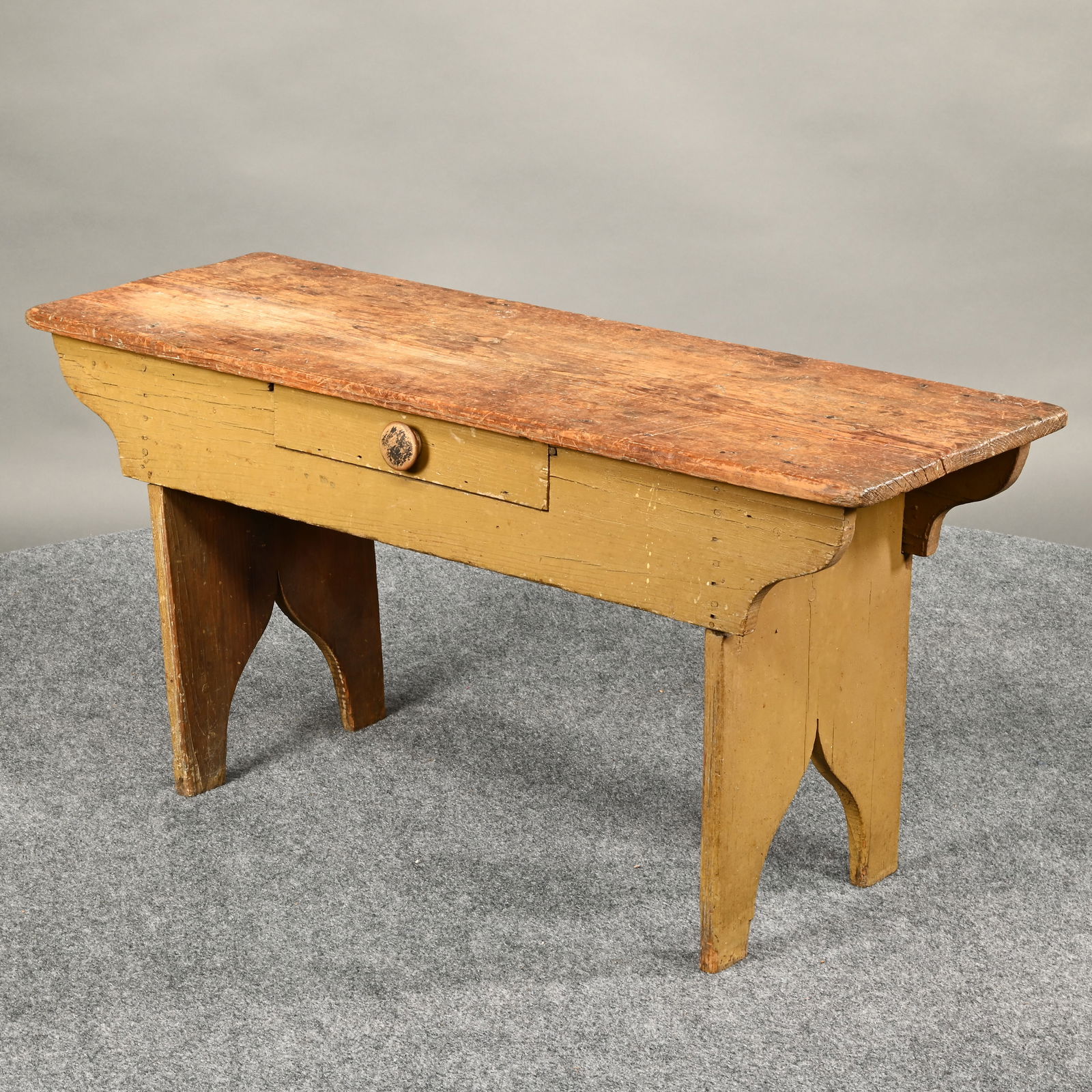 American Painted Pine Bucket Bench - 3