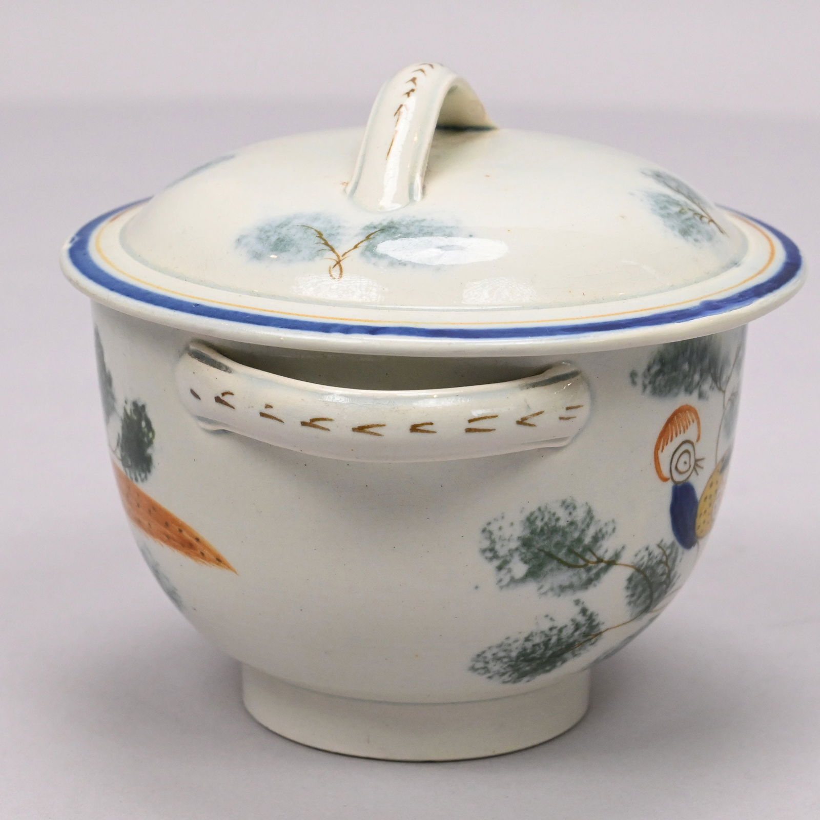 Three English Pearlware Pratt Ware Teawares - 16