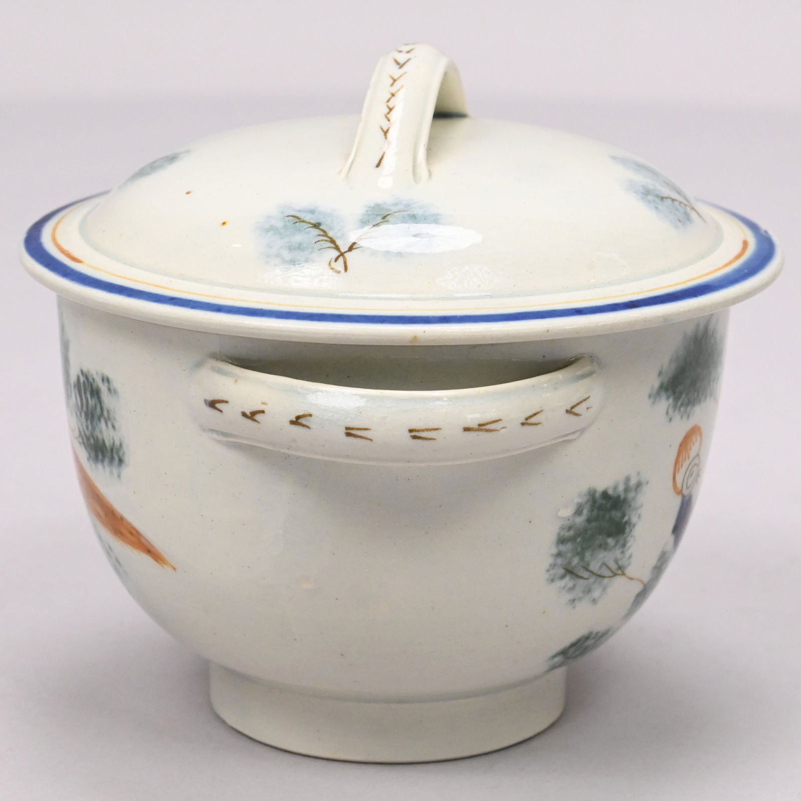 Three English Pearlware Pratt Ware Teawares - 18