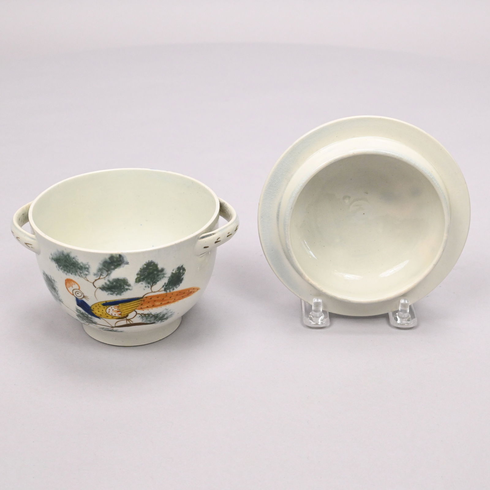 Three English Pearlware Pratt Ware Teawares - 19