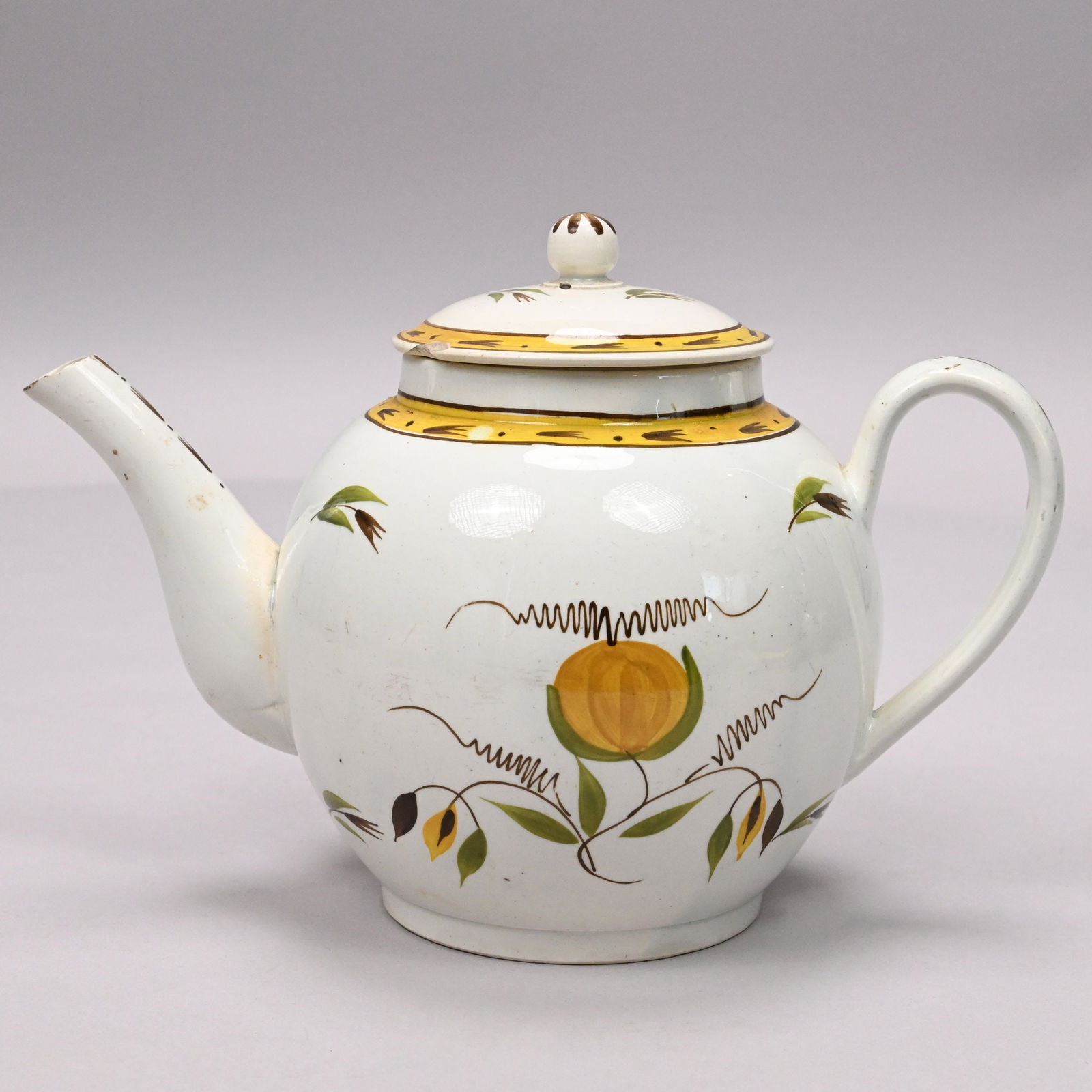 Three English Pearlware Pratt Ware Teawares - 4