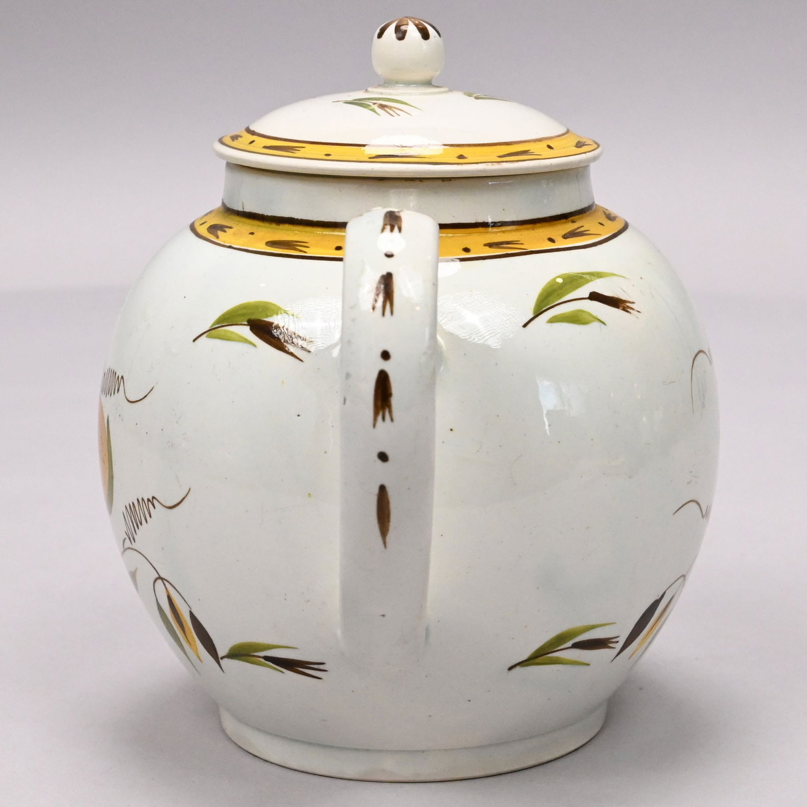 Three English Pearlware Pratt Ware Teawares - 5