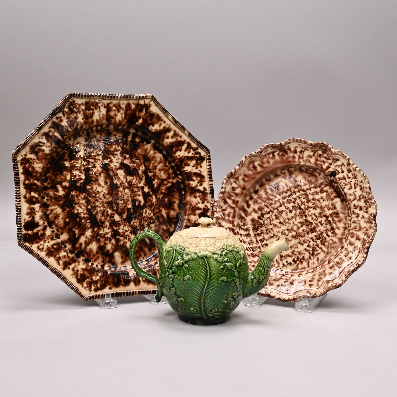 Three Staffordshire Creamware Articles (1 of 16)