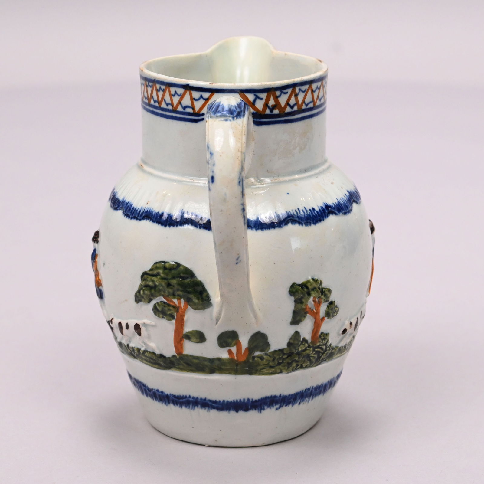 Three English Pearlware Pratt Ware Jugs - 17