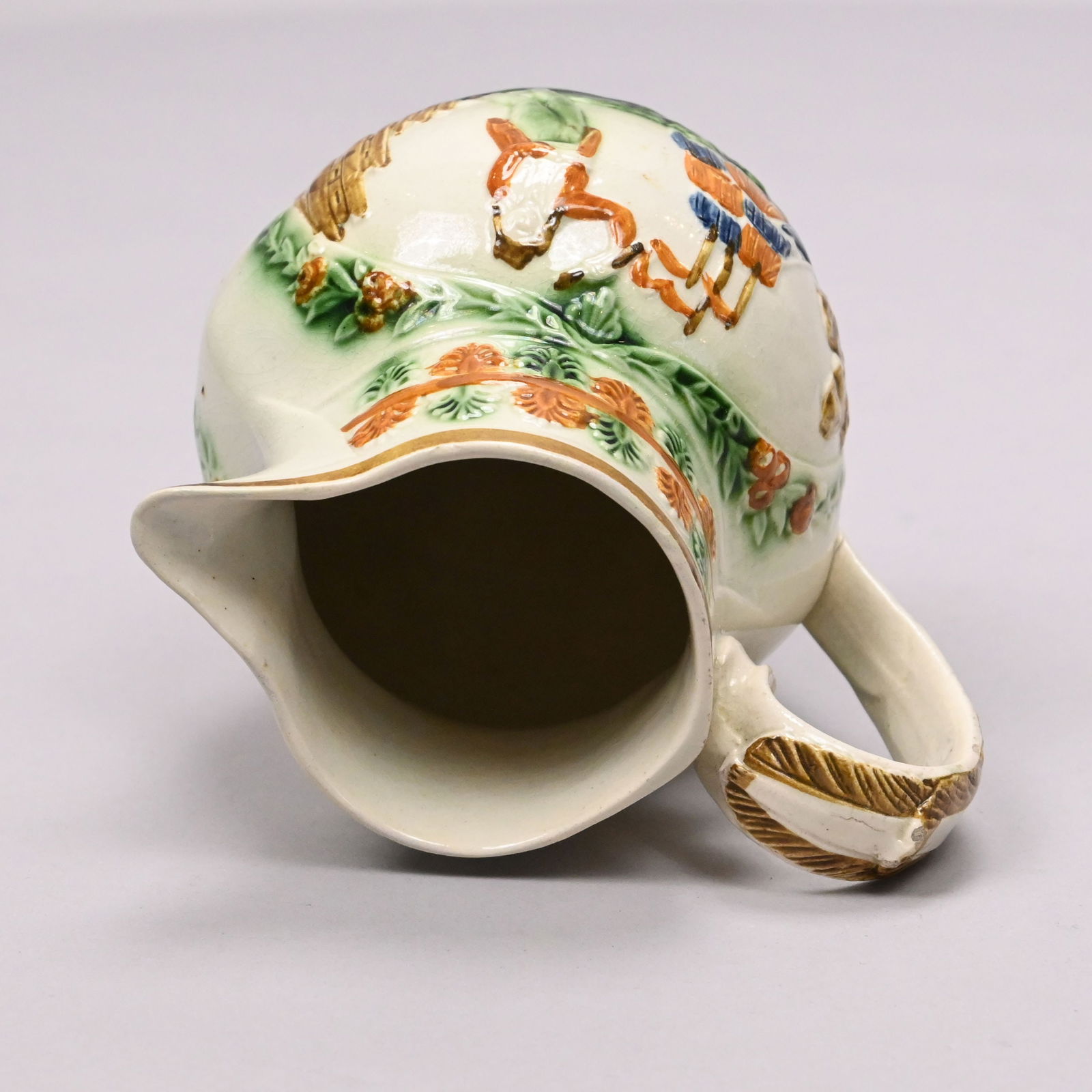 Three English Pearlware Pratt Ware Jugs - 6