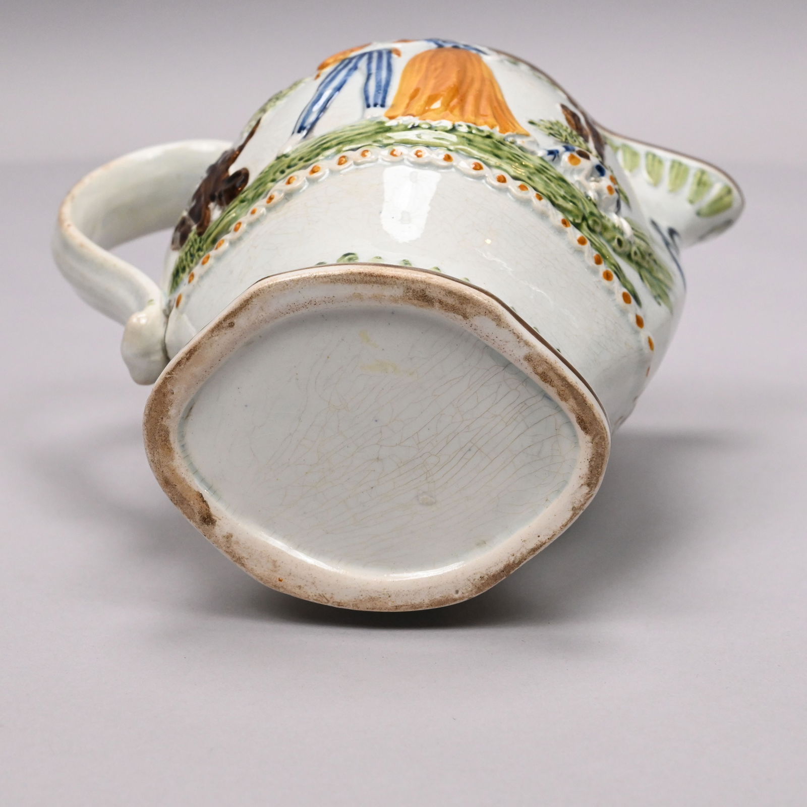 Two English Pearlware Pratt Ware Jugs - 6