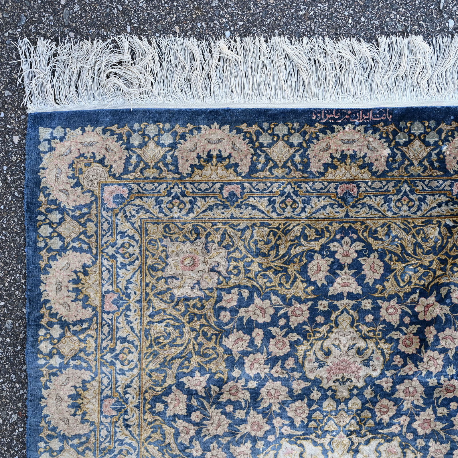 Silk Kashan Rug, Persia - 2