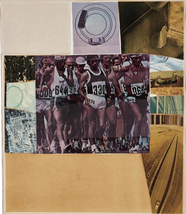 Horsefeathers - Robert Rauschenberg: Artist: Robert Rauschenberg Title: Horsefeathers Year: 1976 Dimensions: 24 x 17 5/8 in. (61 x 44.8 cm) Edition: Edition of 84 (there were also 11 artist's proofs) Medium: lithograph with screenprint, 