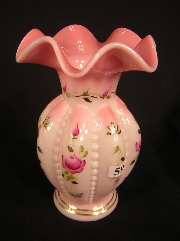 59 Fenton Rosalene Vase Charleton Collection 7 Apr 04