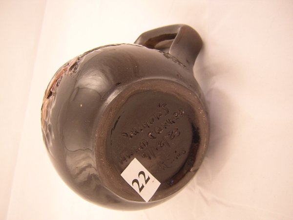 Rick Wisecarver Mug w/ Scul Indian ( 6"h -- 6"w - 2
