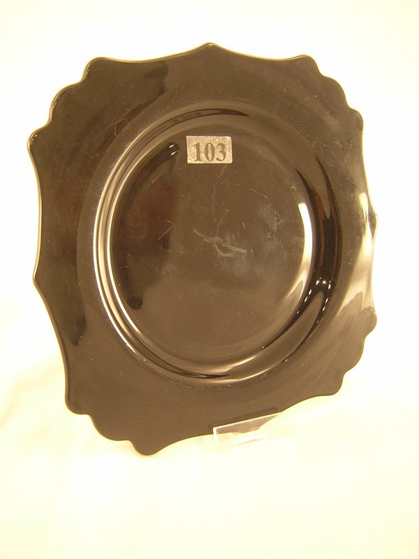 Ebony No. 1639 7.25" square plate, made in the ear: Ebony No. 1639 7.25" square plate, made in the early 1930s.