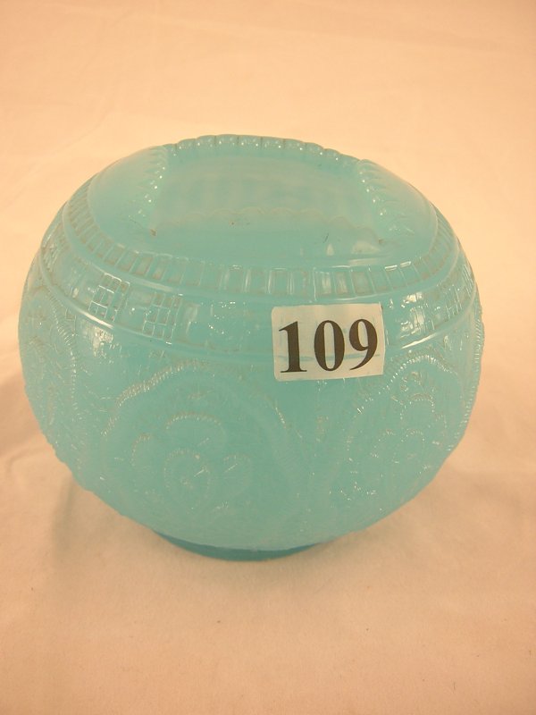 Persian Blue Persian Medallion pattern rose bowl 3: Persian Blue Persian Medallion pattern rose bowl 3.25" tall, ca. 1915.
