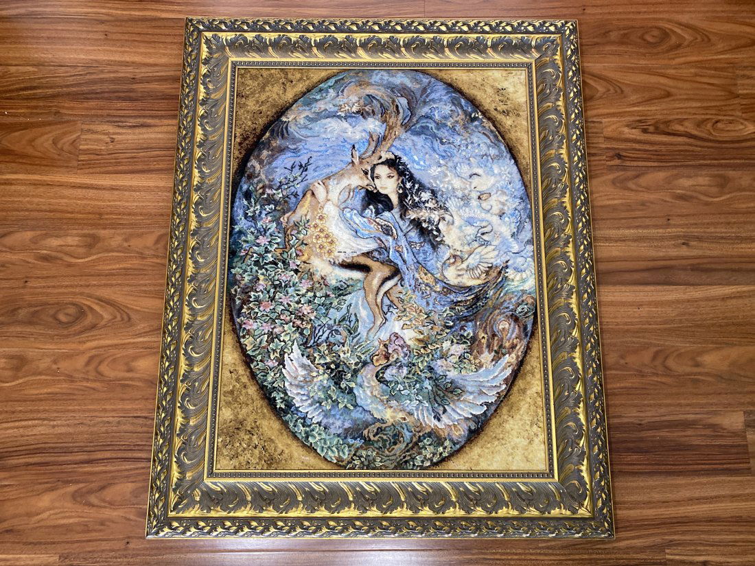 Persian rug - Goddess with deer (1 of 5)