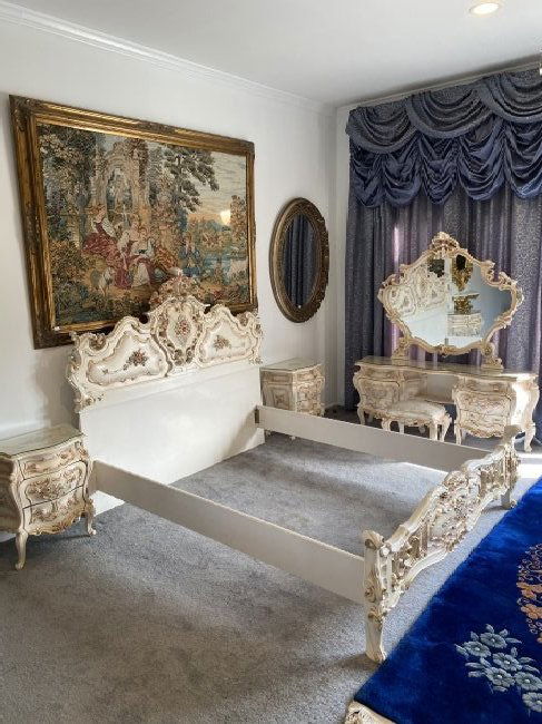 Italian Rococo Style Queen Bedroom Set (1 of 8)
