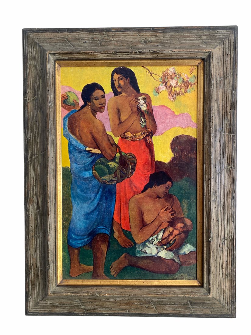 Maternity- Three Women on the Seashore - Lithography: Measure: 31 in H x 23 in l