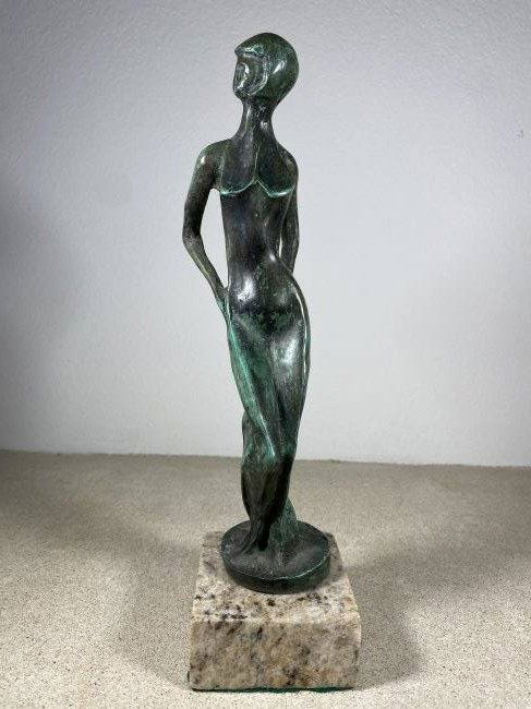 Modern Bronze Sculpture After Archipenko (1 of 5)