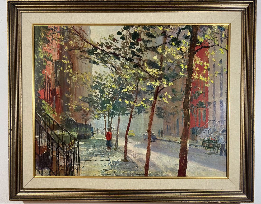 The quiet City Lithography by PETER HAYWARD: Measurements: 33 in L x 27