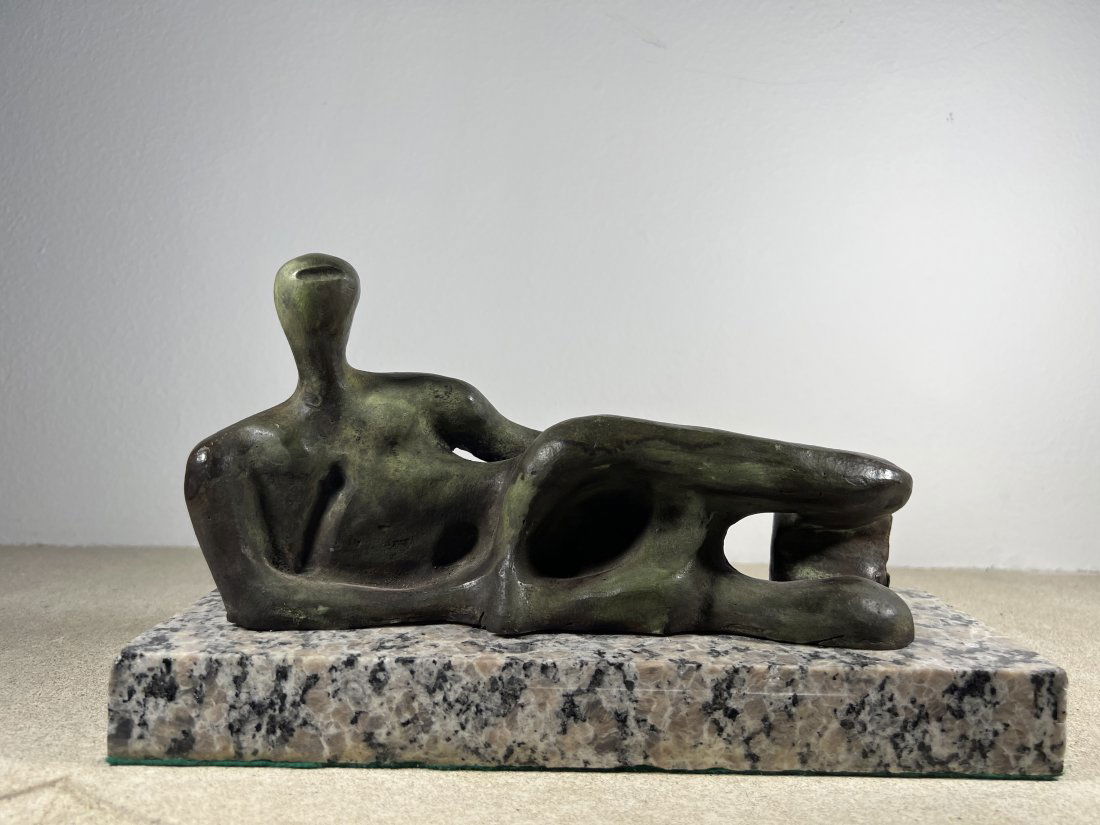 Limited Abstract  Bronze Sculpture - Henry Moore (1 of 6)