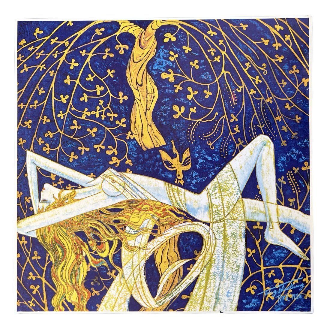 Ting Shao Kuang Art Serigraph Tree Of Life