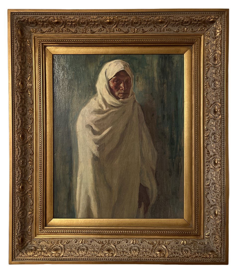 Joseph Henry Sharp- Hunting Son: Measurements: 29 in H x 25 in