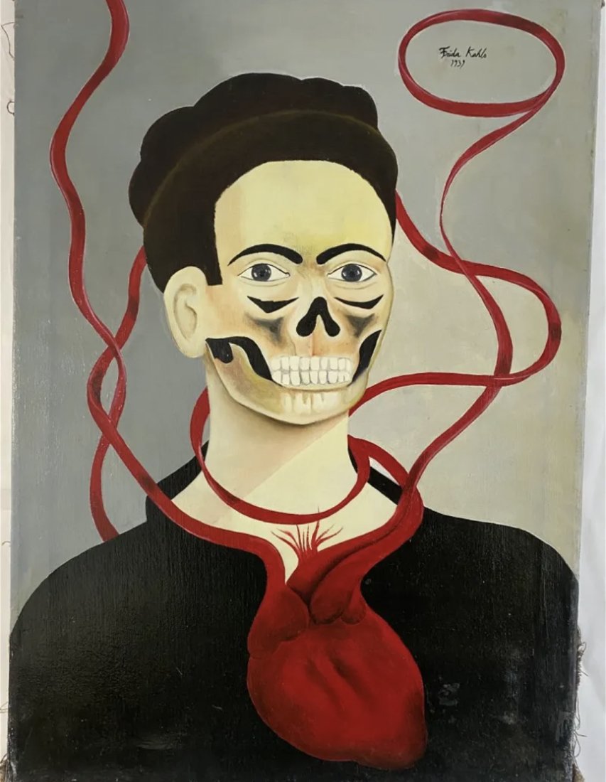 Self Portrait Painting - Frida Kahlo (1 of 7)