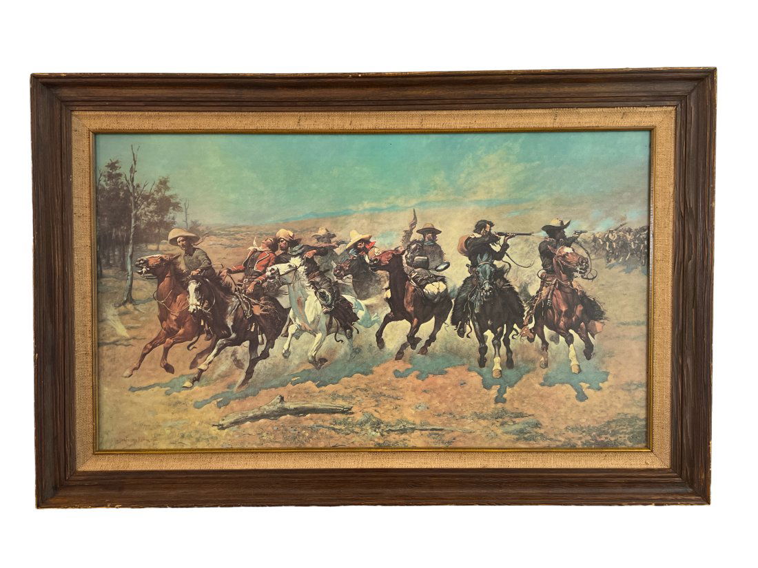 Limite Edition - Frederic S. Remington - Picture Frame Print on Canvas (1 of 4)