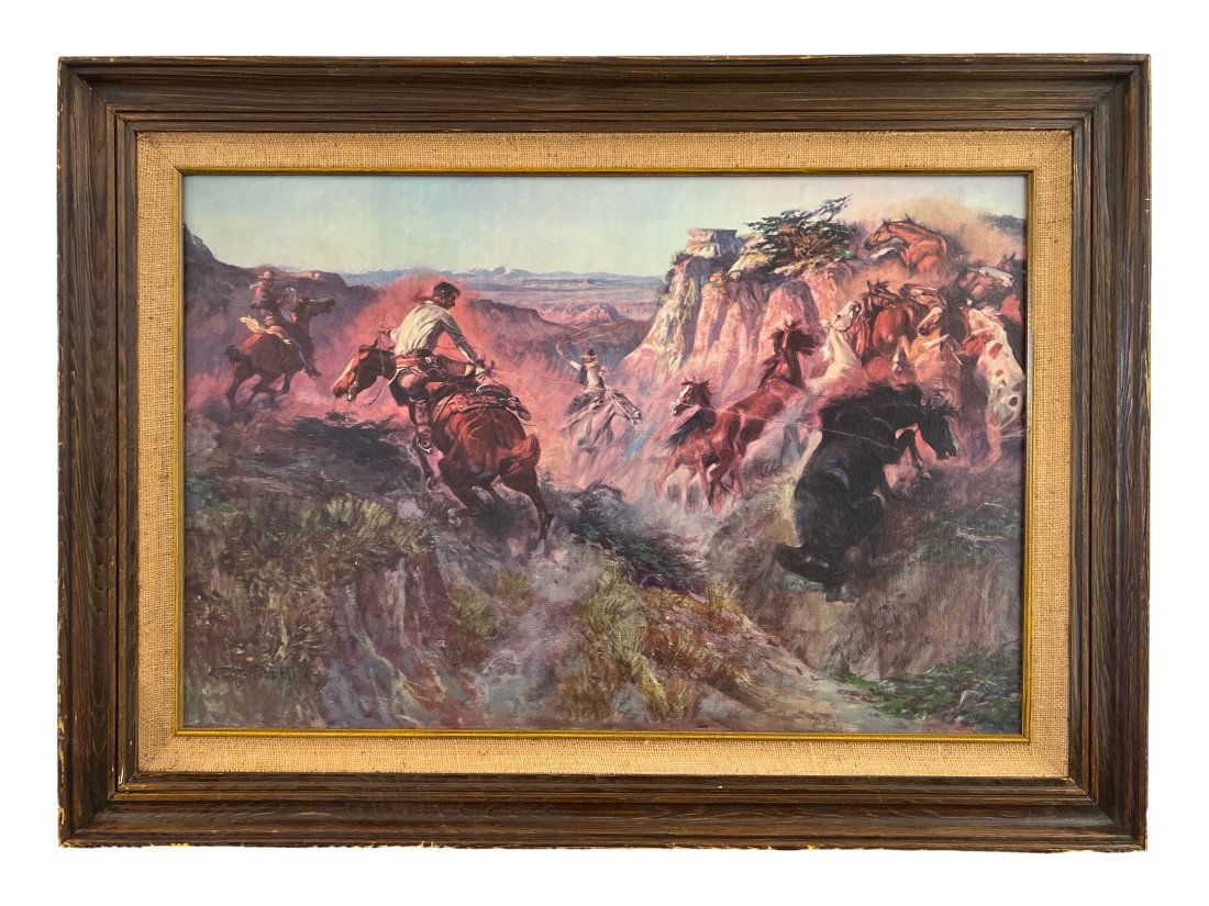 Charles M. Rusell - Limited Edition Wester Canvas Print - (1 of 4)