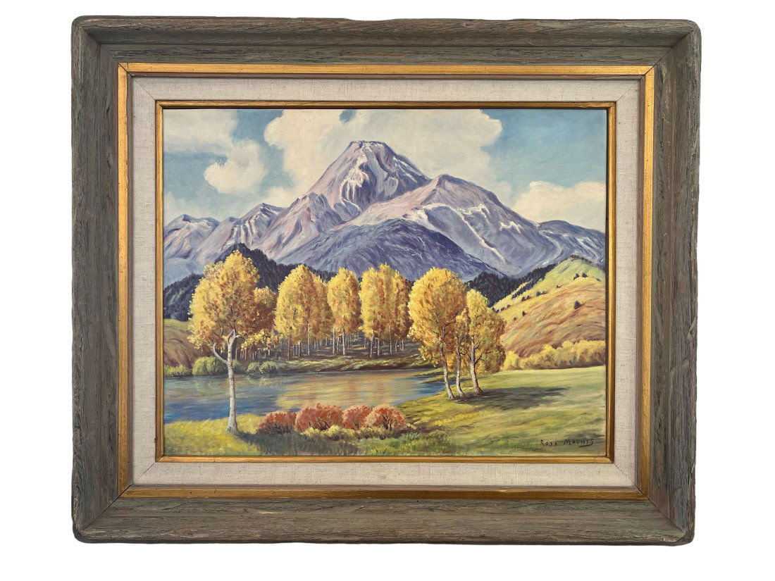 Rosa Mathis - Mountain Landscape Oil on Panel Painting (1 of 3)