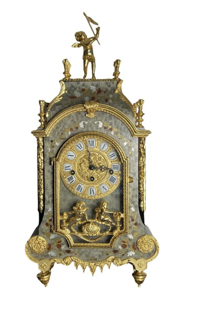 Italian Le Ore Brass Clock (1 of 6)