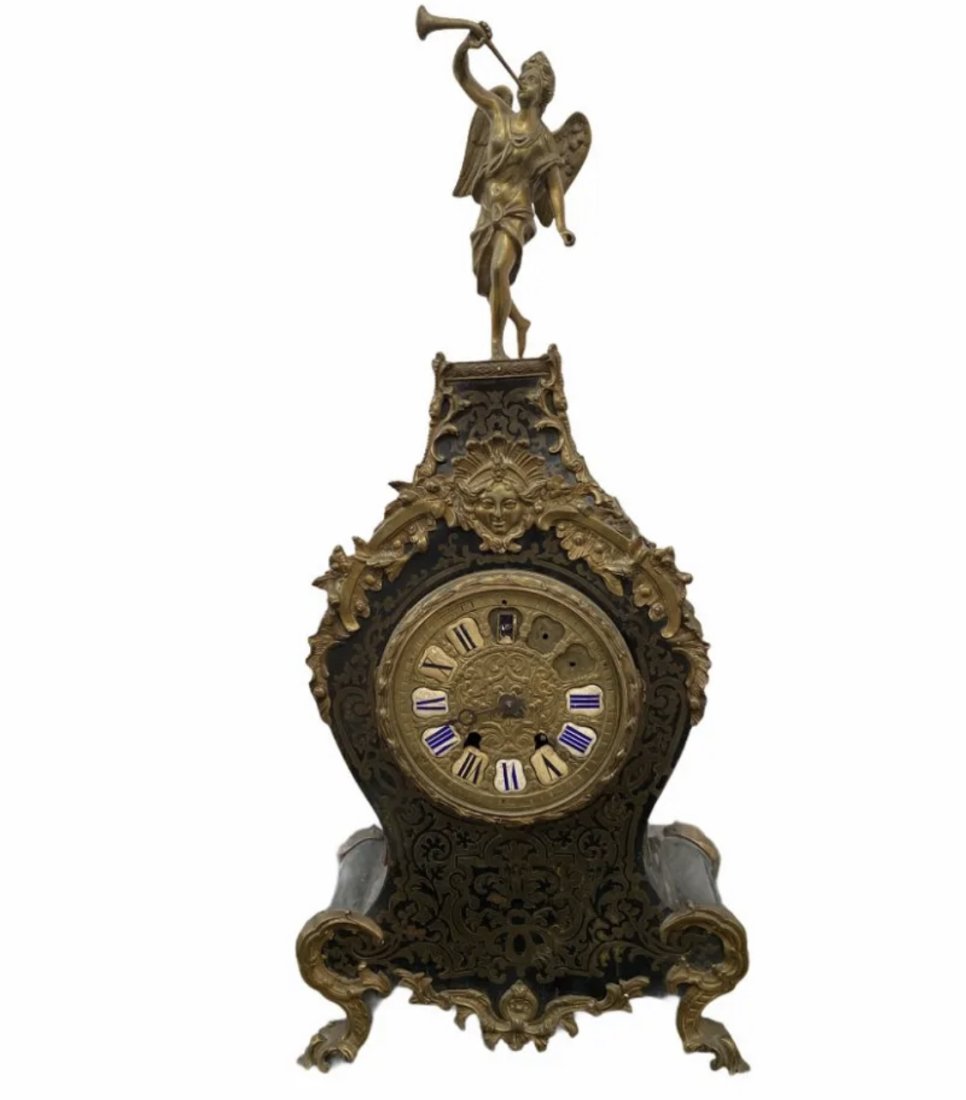 French 19th Century Napoleon III Boulle Clock (1 of 1)