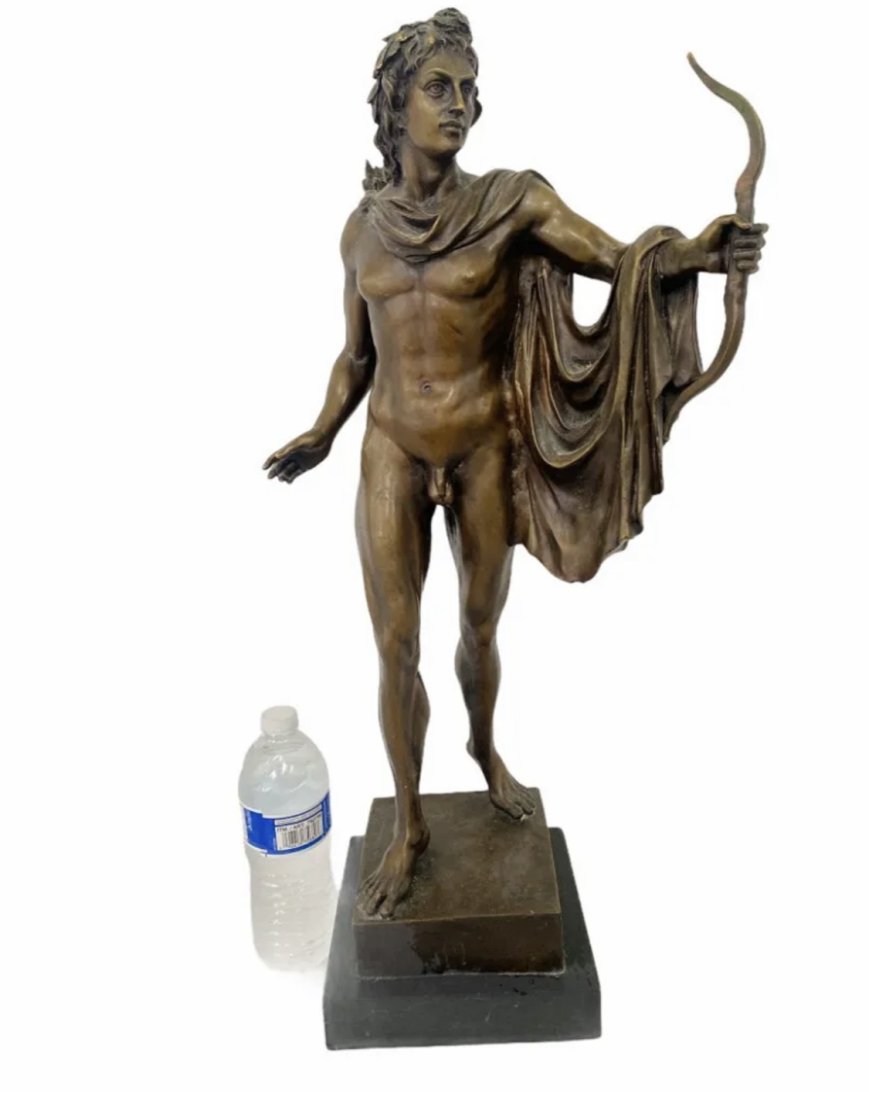 Large Bronze Apollo Sculpture (1 of 3)