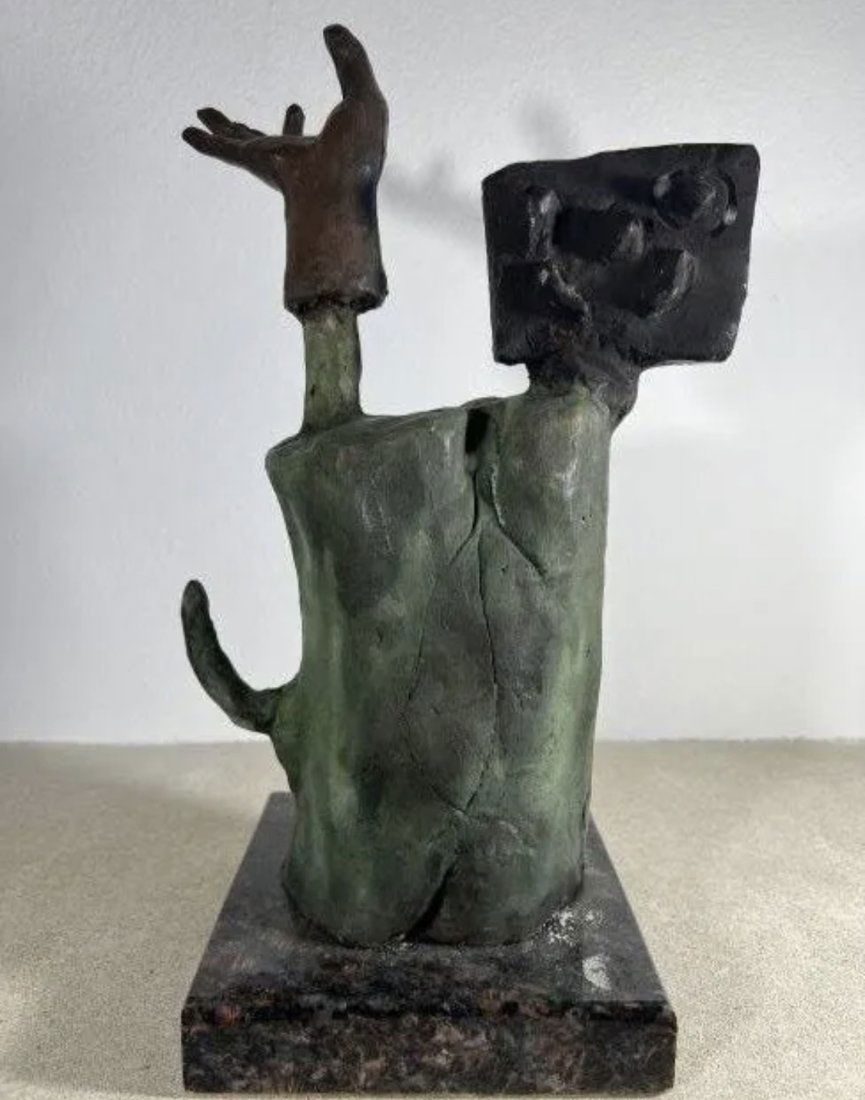After J. Miro Large Modern Abstract  Bronze Sculpture (1 of 5)