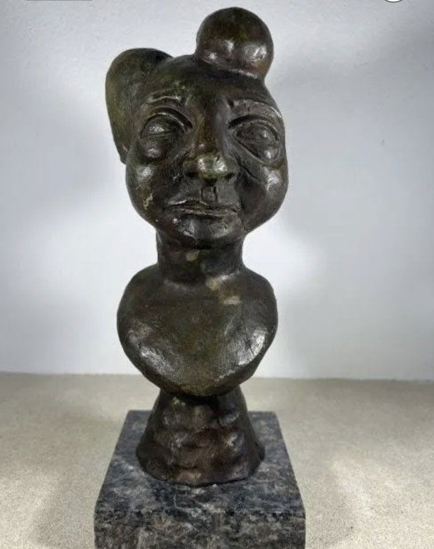Large Limited Abstract Bronze Sculpture After Picasso (1 of 4)