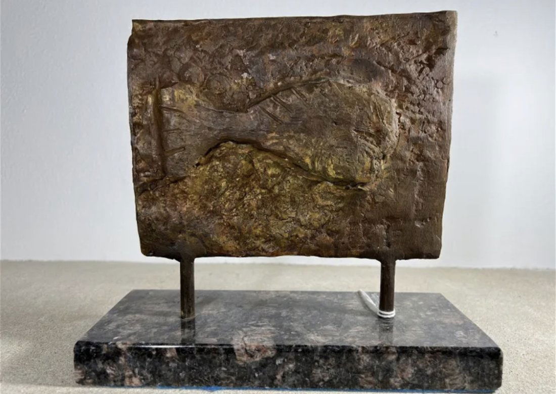 Limited Modern Bronze Sculpture After Max Ernst: Limited 7/24 - measurements: 10 in H x 9 in L x 4 in W