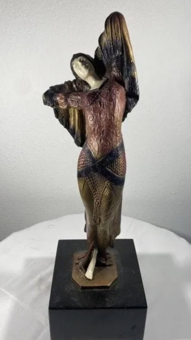 Art Deco Bronze Dancer Sculpture (1 of 3)