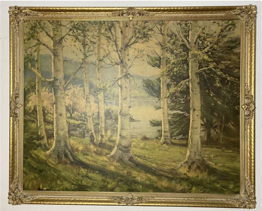 Forest Landscape Print Framed (1 of 3)