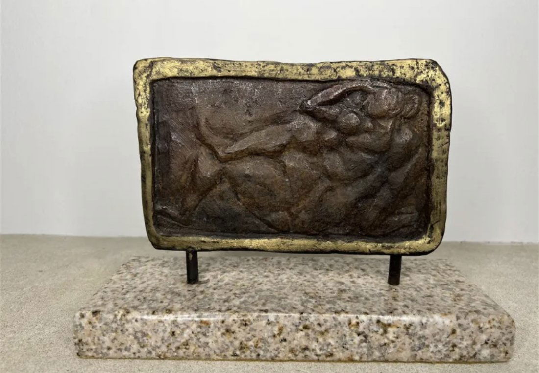 Modern Bronze Sculpture After M. Huque (1 of 4)