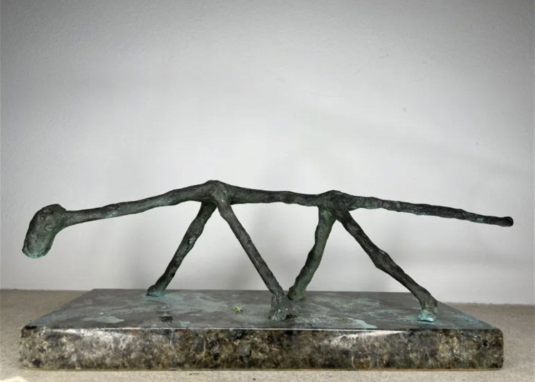 Large Limited Modern Bronze Sculpture After A. Giacometti (1 of 3)