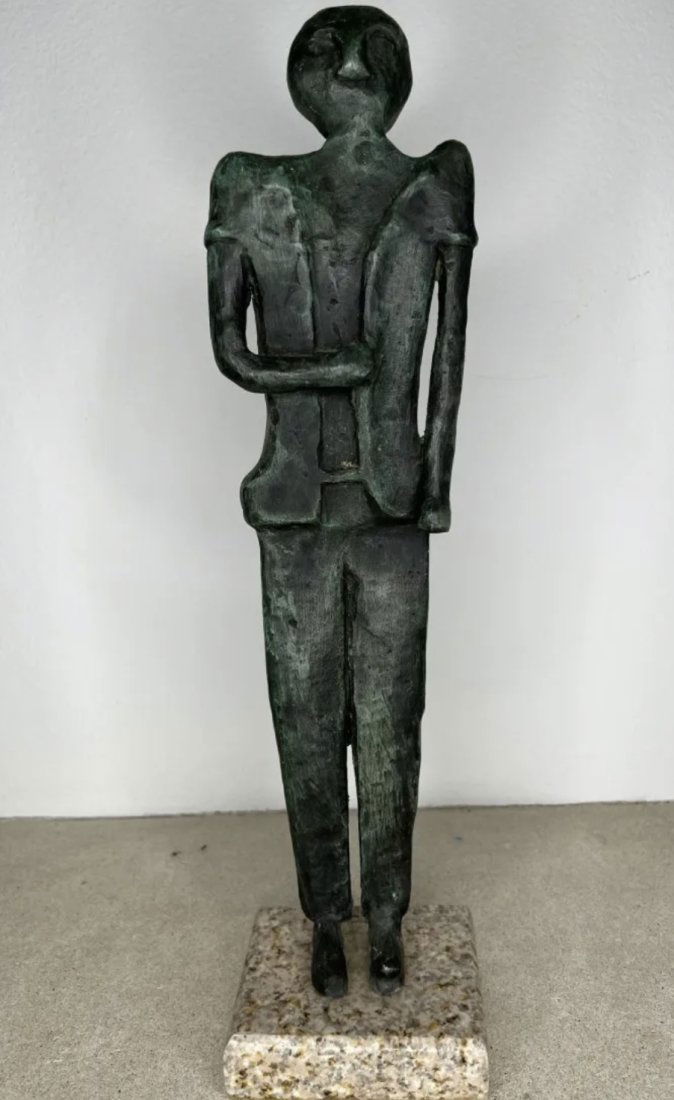 Large Modern Bronze Sculpture (1 of 4)