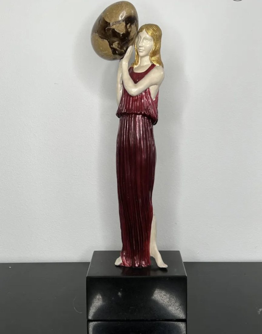 Art Deco Bronze Lady Sculpture (1 of 2)