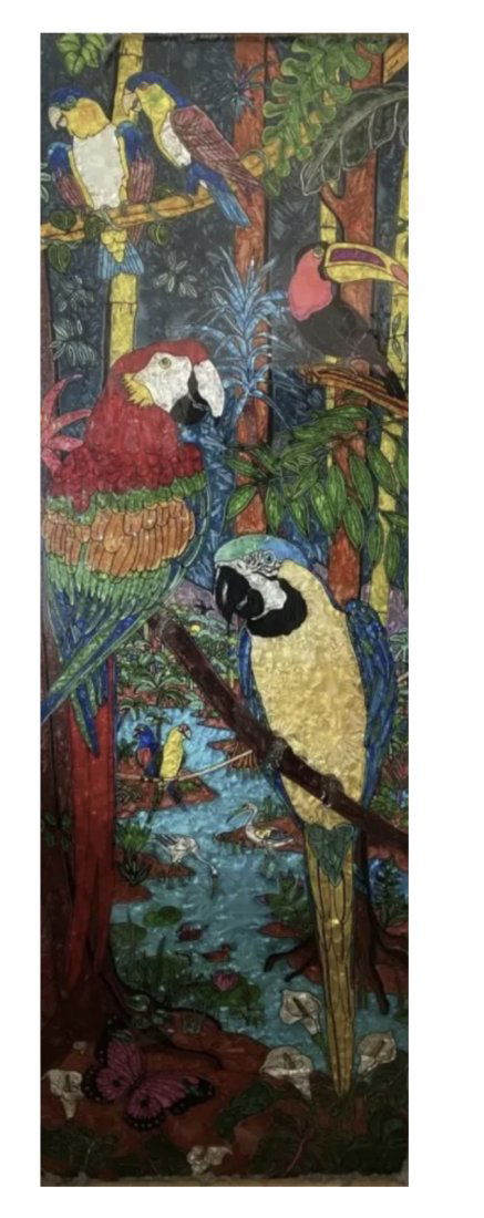 Large  Macaws Stained Glass (1 of 8)
